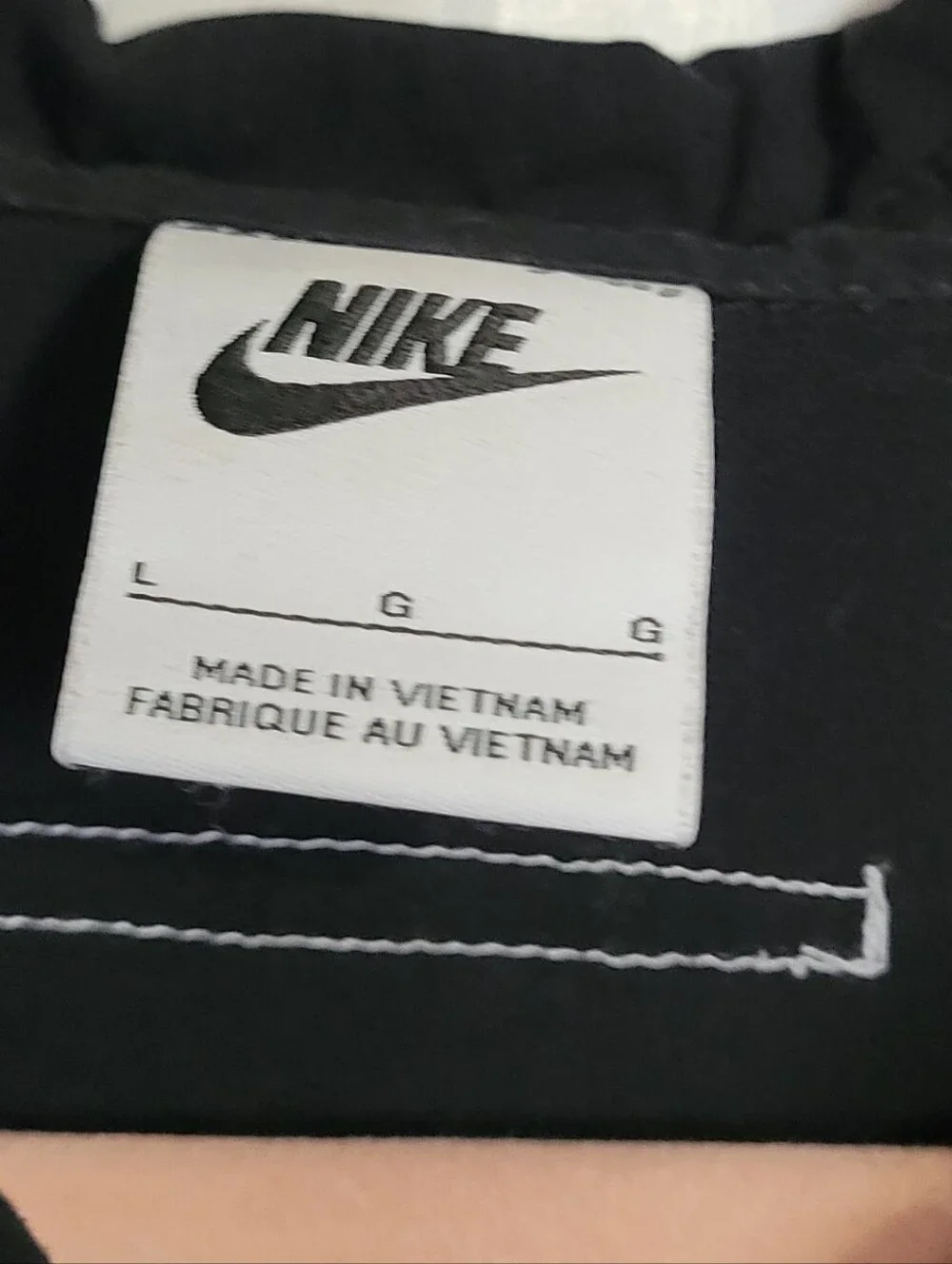 Nike Black Button Down Top